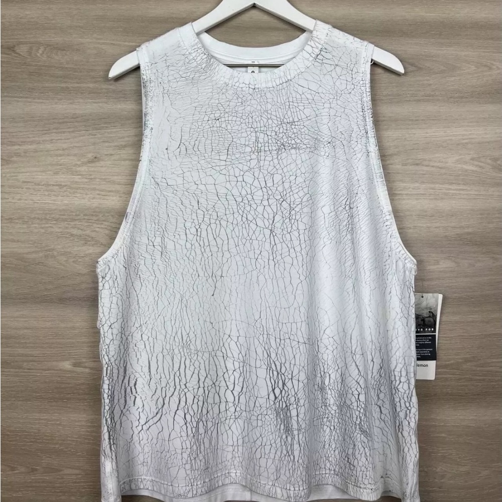 lululemon athletica White Textured Muscle Tee